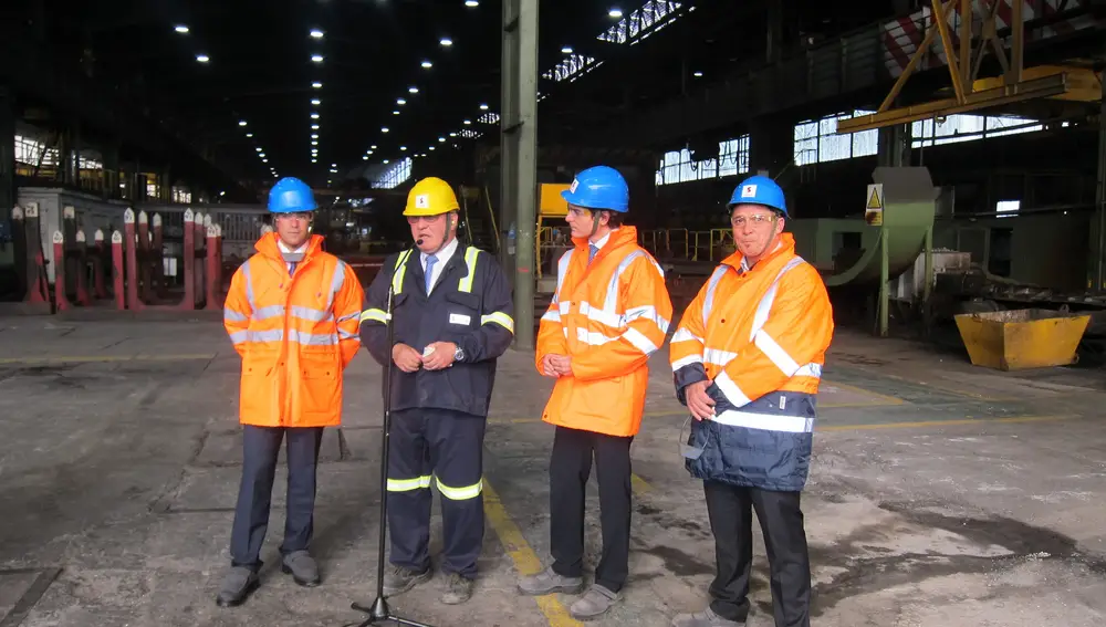 José Antonio Jainaga, presidente de Sidenor, en una de las instalaciones de la compañía