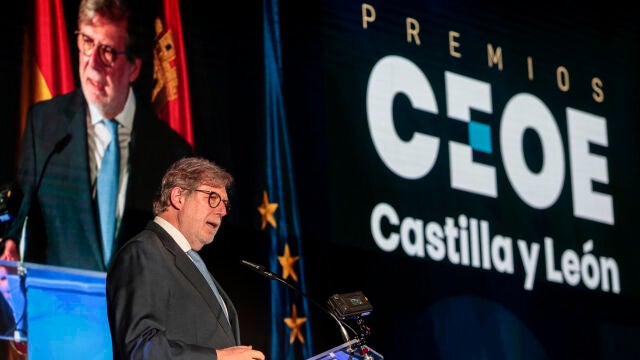 El presidente de CEOE Castilla y León, Santiago Aparicio