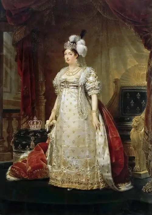 María Teresa, hija de la reina María Antonieta, heredó el brazalete subastado en Christie's, que viste en este retrato