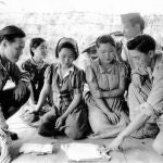 Coreanas capturadas por el ejército nipón en Birmania, en 1944