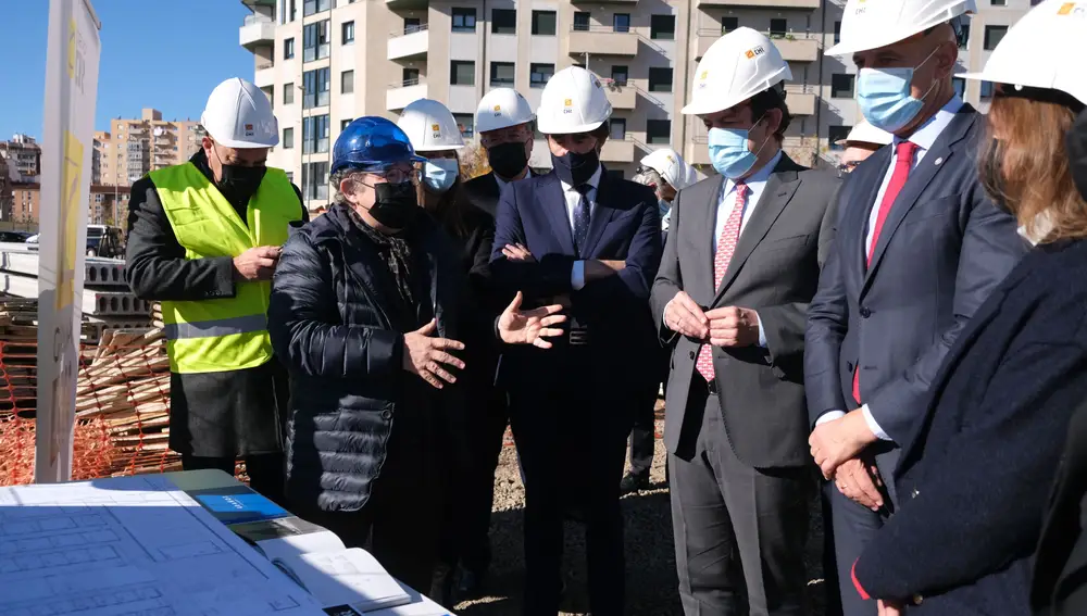 Visita a las obras del nuevo conservatorio de León