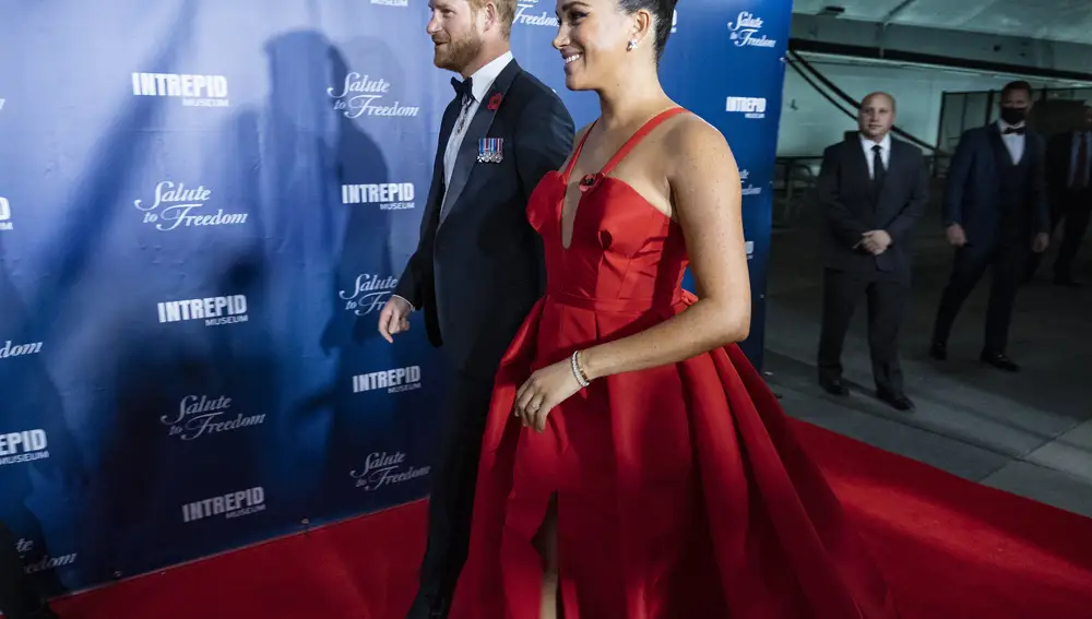 Meghan Markle y el Príncipe Harry en Nueva York.