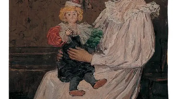 'Lola con su muñeca' de Pablo Picasso, óleo sobre tabla (Barcelona, 1896-1897)© FABA PHOTO. HUGARD & VANOVERSC11/11/2021