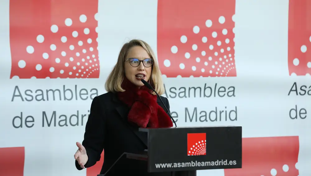 La portavoz de Unidas Podemos en la Asamblea de Madrid, Carolina Alonso