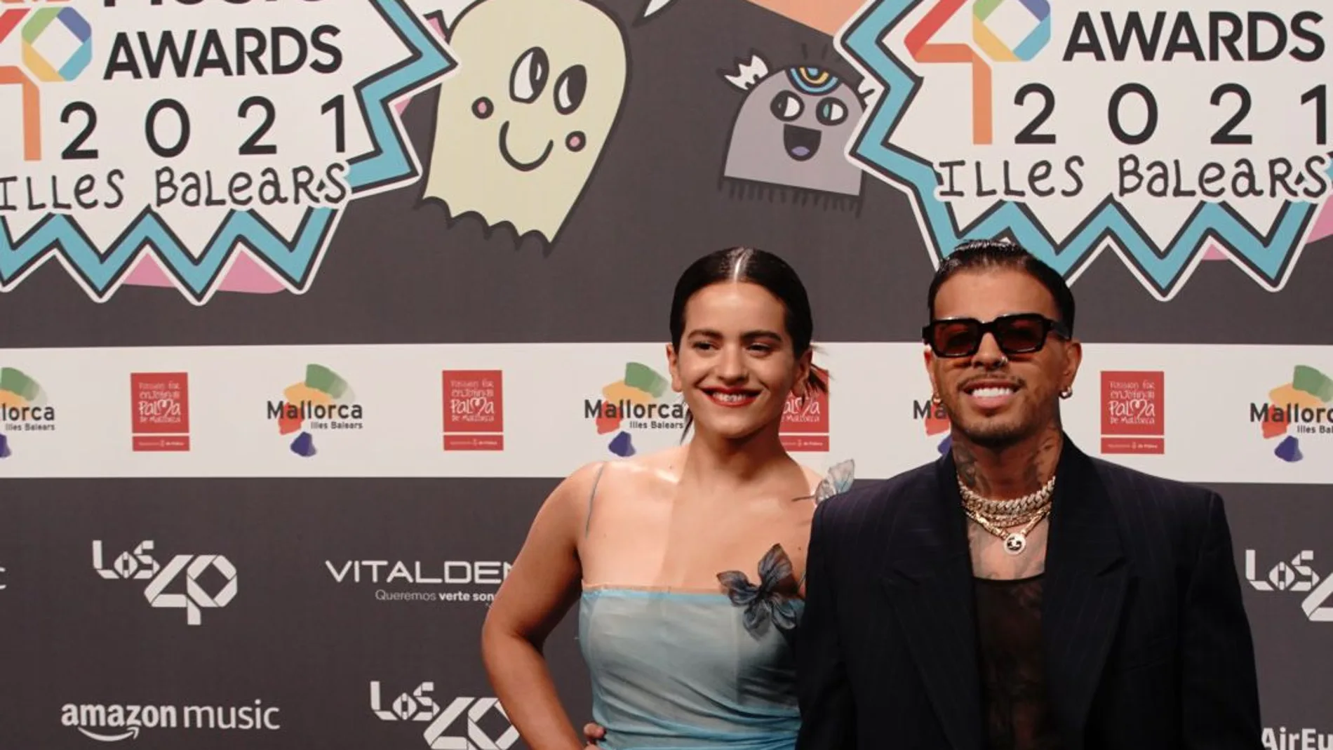 Rosalía y Raw Alejandro en los 40 Music Awards