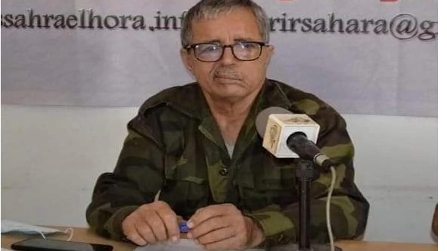 Mohamed Luali Akeik, jefe del Ejérciro Polisario (ECSAHARAUI)