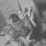 Representación de Gustavo Doré de Saladino victorioso