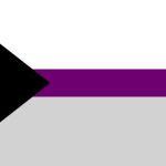 Bandera reclamada para representar la demisexualidad