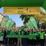  Tres mil personas se unen en Murcia en la marea verde contra el cáncer