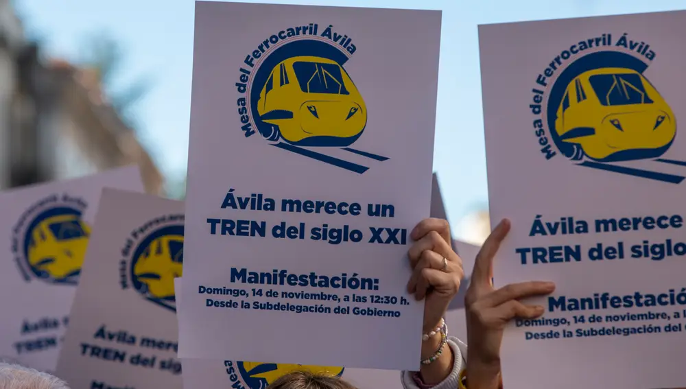 Pancartas en la manifestación