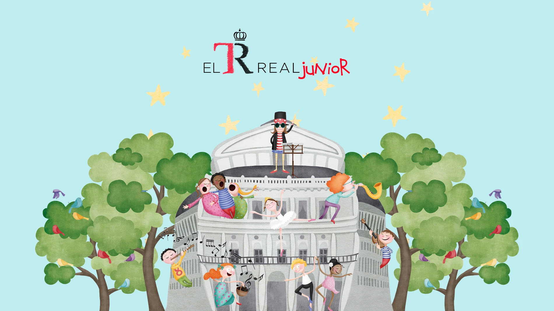 Imagen de promoción de "El Real Junior", programa recurrente del Teatro Real para acercar la ópera a los niños y niñas