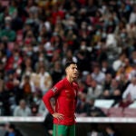 Cristiano Ronaldo, en el partido de Portugal ante Serbia
