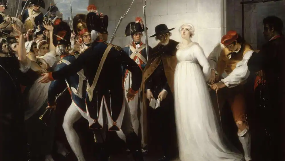 María Antonieta siendo llevada a su ejecución