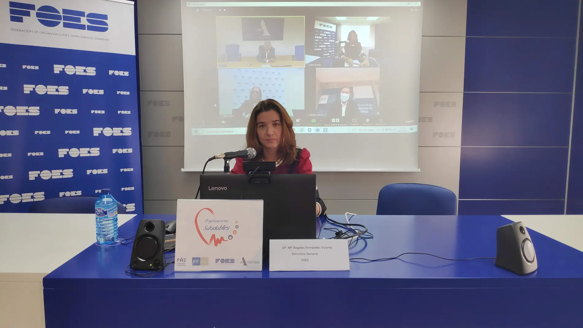 La directora general de FOES, María Ángeles Fernández, presenta el proyecto