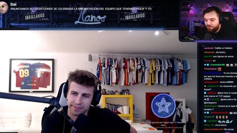 Piqué, en el Twitch de Ibai Llanos