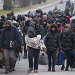 Imagen de los inmigrantes en la frontera polaca