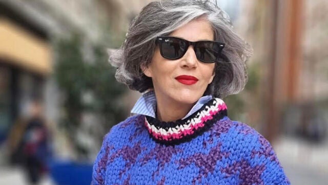Carmen Gimeno con jersey de Zara.
