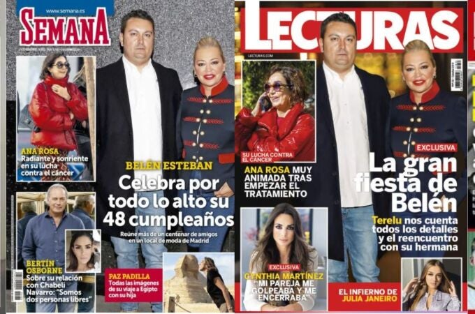 Collage portadas prensa del corazón 17 de noviembre de 2021