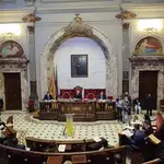 Imagen del pleno del Ayuntamiento de València.