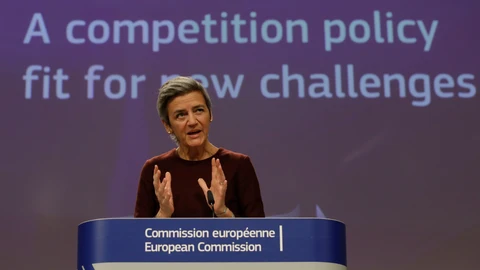 La vicepresidenta de la Comisión Europea, Margrethe Vestager