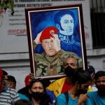 Manifestación de simpatizantes chavistas en Caracas el pasado día 18