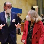 Ignacio Galán y Nadia Calviño