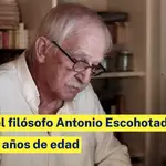 Muere el filósofo Antonio Escohotado a los 80 años