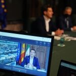 Intervención telemática del presidente de la Junta de Andalucía, Juanma Moreno, en la décima reunión de la Comisión de Recursos Naturales del Comité Europeo de las Regiones