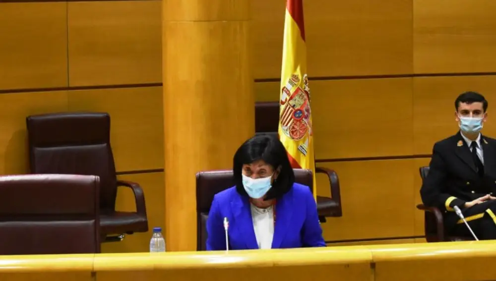 La secretaria de Estado de Defensa, Esperanza Casteleiro, durante la Comisión de Defensa celebrada en el Senado, en Madrid, (España), a 10 de noviembre de 2020.SENADO (Foto de ARCHIVO)10/11/2020