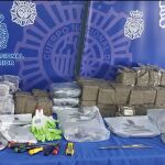 Materiual incautado por la Policía Nacional