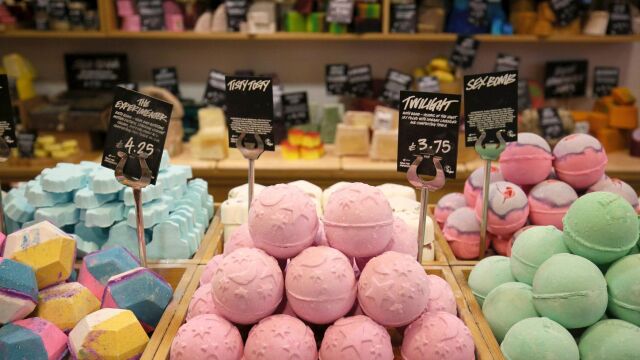Bombas de baño marca Lush