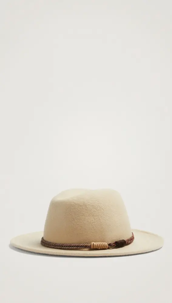 Sombrero de lana con cinta de cordón, de Parfois