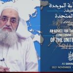 Imagen difundida por Al Qaeda de la intervención de Zawahiri