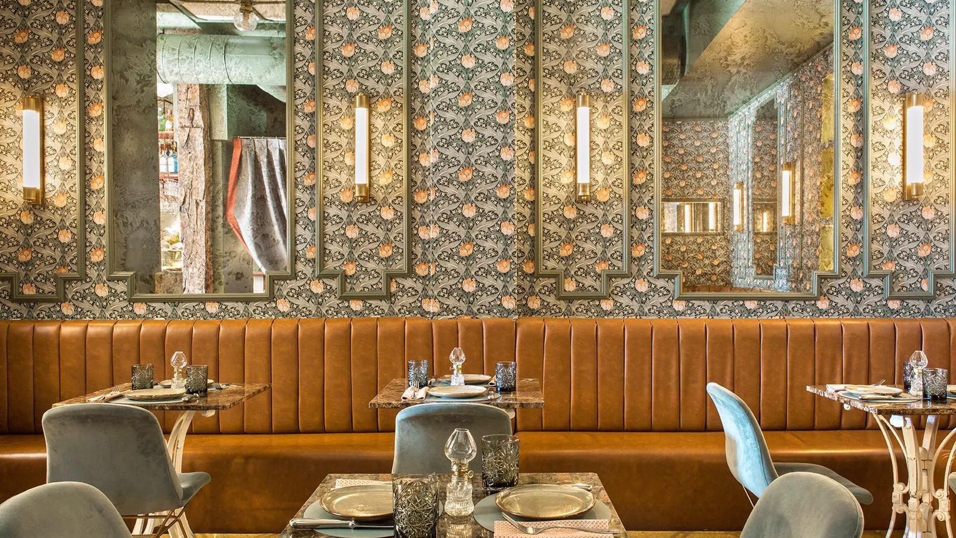 Interior del restaurante La Revuelta, en Madrid