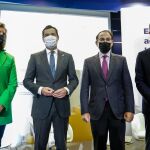 Fátima Báñez, Juanma Moreno, Javier González de Lara y Ricard Cabedo, en la CEA