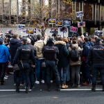 Concentración contra la reforma de la Ley Mordaza frente a la Delegación del Gobierno en Madrid el pasado miércoles