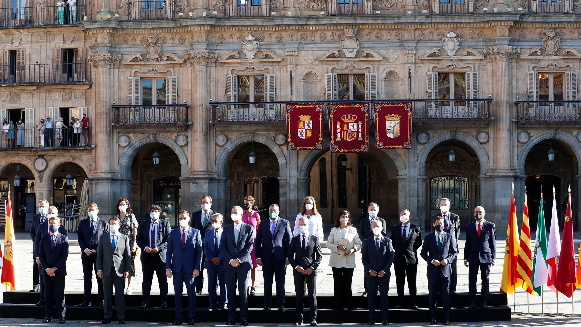 Foto de familia de la Conferencia de Presidentes que se celebró en julio en Salamanca
