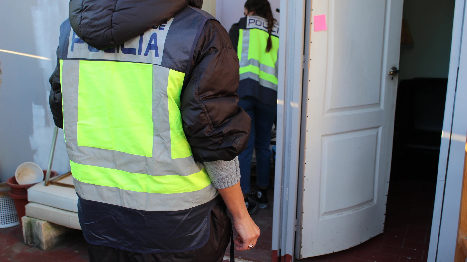 Imagen de el registro en uno de los pisos facilitada por la Policía.