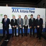 Entrega de los Premios de Empresa Familiar con la presencia del vicepresidente de la Junta, Francisco Igea, la presidenta de EFCL, Rocío Hervella, y el director territorial de Unicaja Banco, Manuel Rubio, junto con los premiados