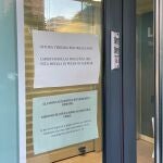 Oficina de Liberbank (Unicaja) en Titanes (Madrid) cerrada por la huelga del 26 de noviembre