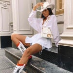 Marta Lozano con un estilo cowboy.