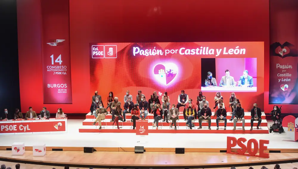 Segunda jornada del 14 Congreso Autonómico del PSOE de Castilla y León, que se celebra en Burgos