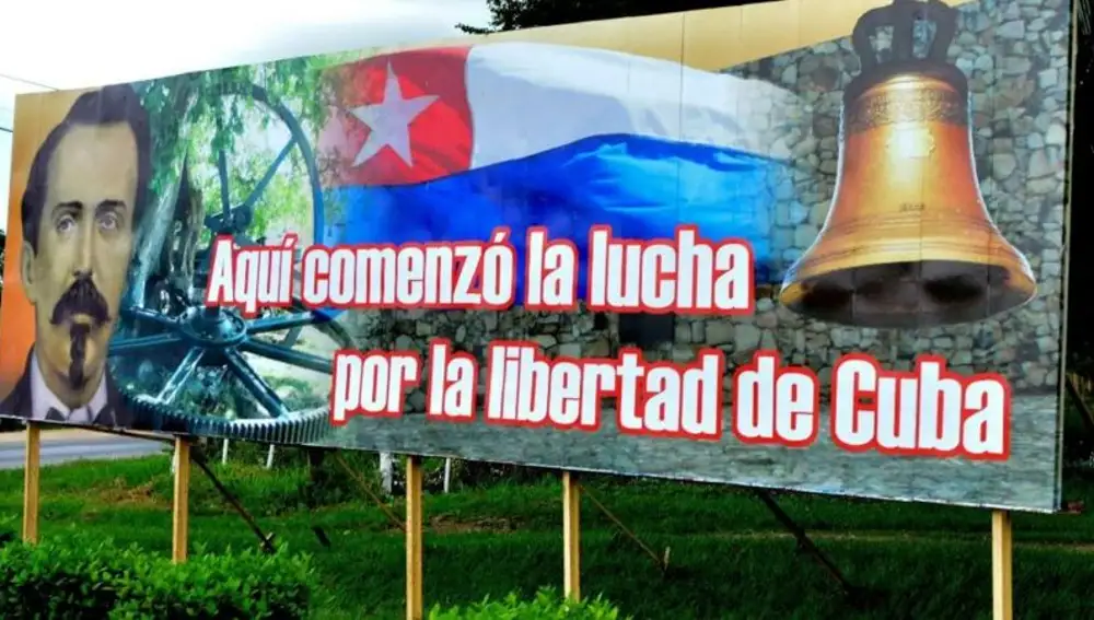 La bandera tomada por Cuba durante su proceso de independencia por Carlos Manuel de Céspedes, en honor a la influencia chilena