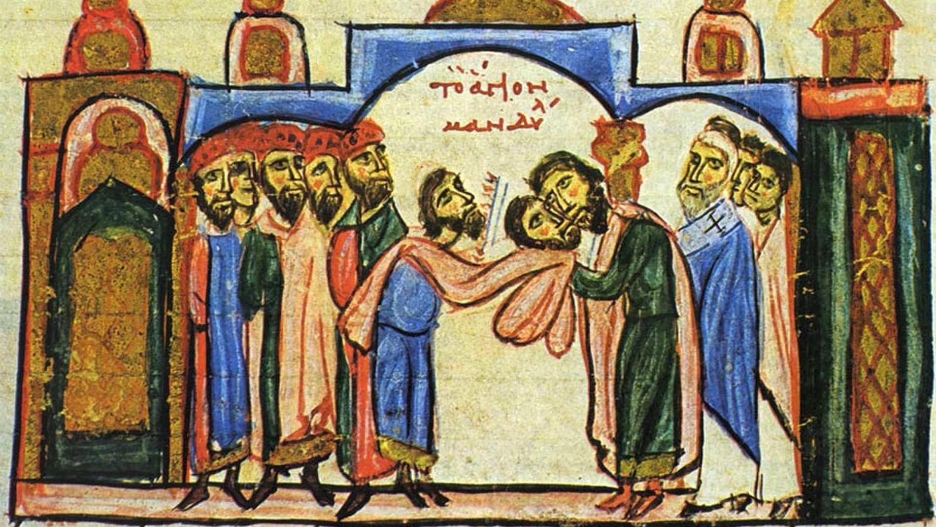 Entrega del Santo Sudario de Jesús a los bizantinos en el año 944