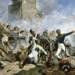 El célebre cuadro «Dos de mayo», de Joaquín Sorolla, sobre la Guerra de Independencia