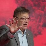 El presidente de la Generalitat Valenciana, Ximo Puig, durante el 14 Congreso del PSIB-PSOE