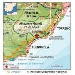 Zona donde se ha registrado un terremoto de magnitud 4,1 con epicentro en Benalmádena (Málaga)