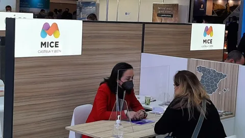 Espacio de Castilla y León en la feria IBTM World de Barcelona