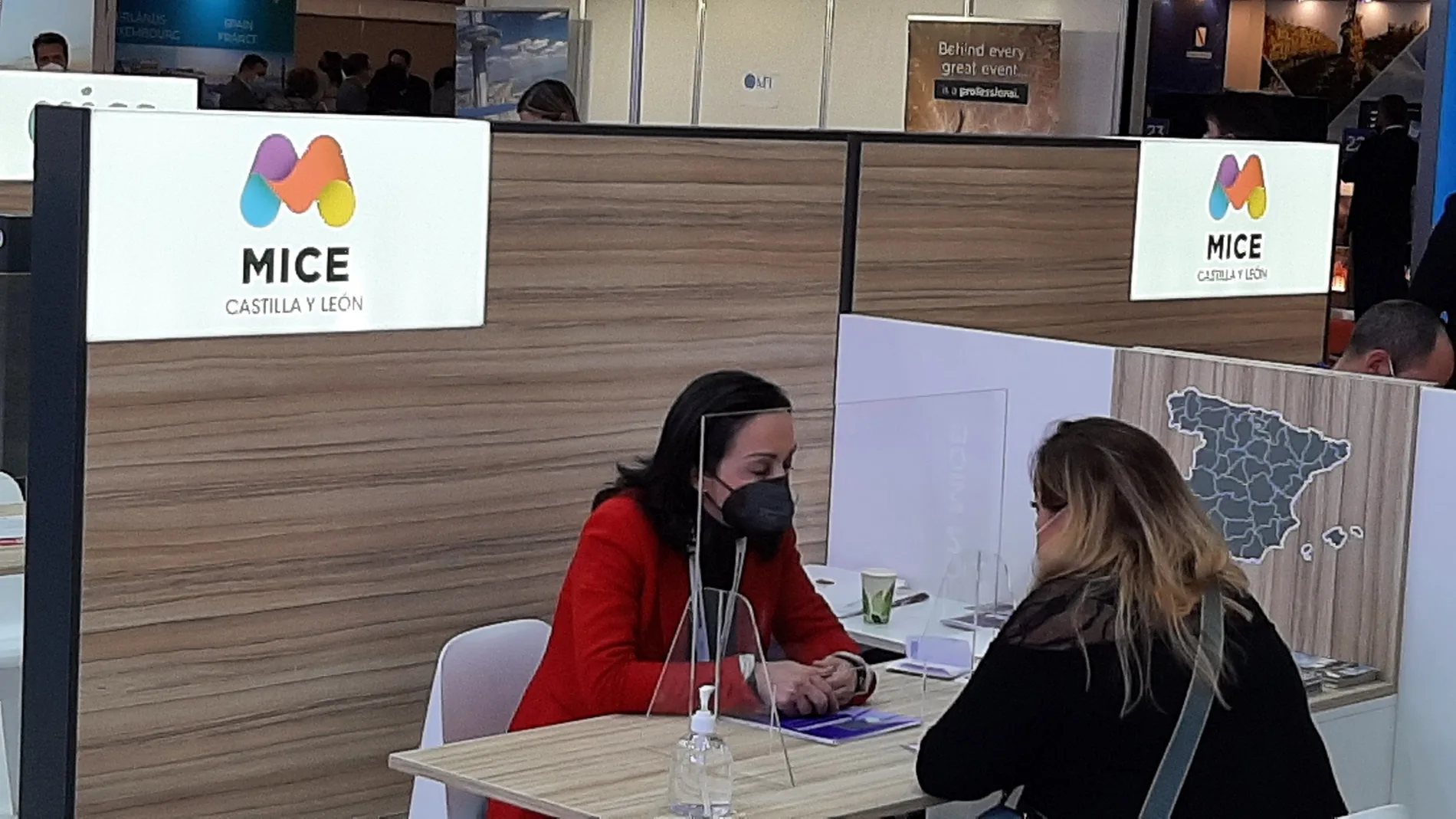 Espacio de Castilla y León en la feria IBTM World de Barcelona