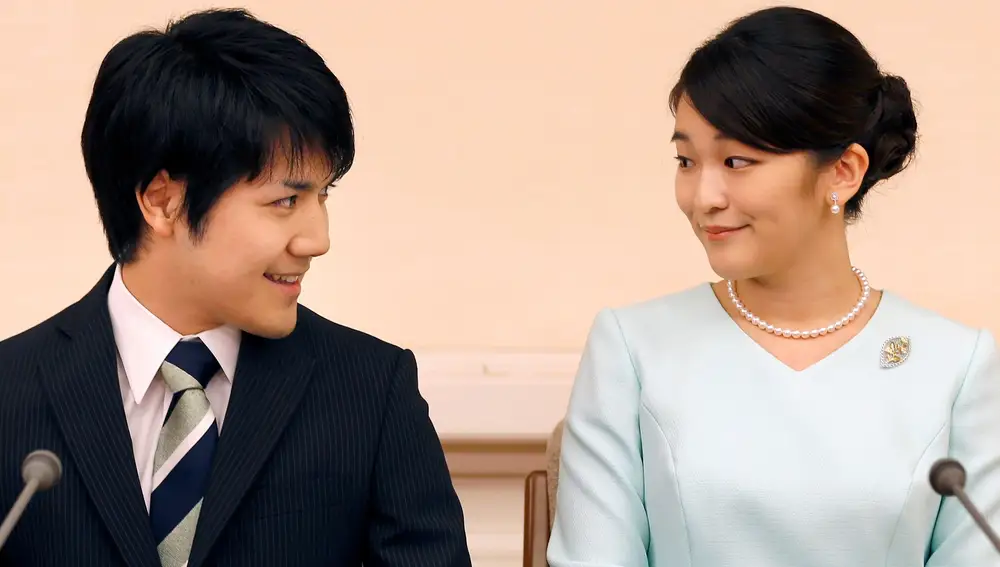 La princesa Mako y Kei Komuro, el dia de su boda